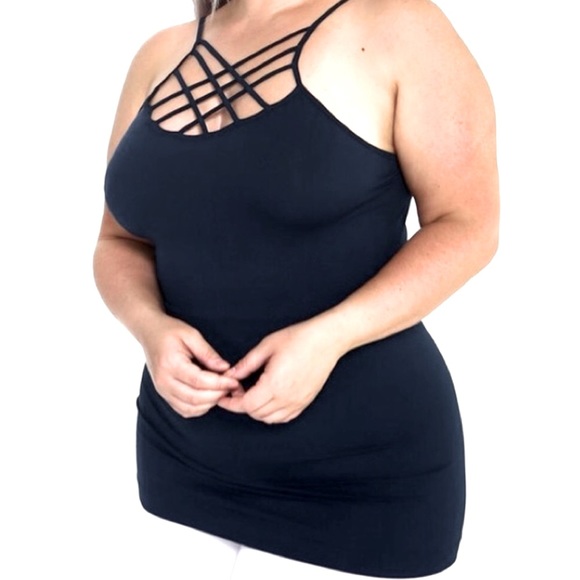 Yelete Other - 2 for $30 Plus Size Best of Basics Strappy Cami Tank